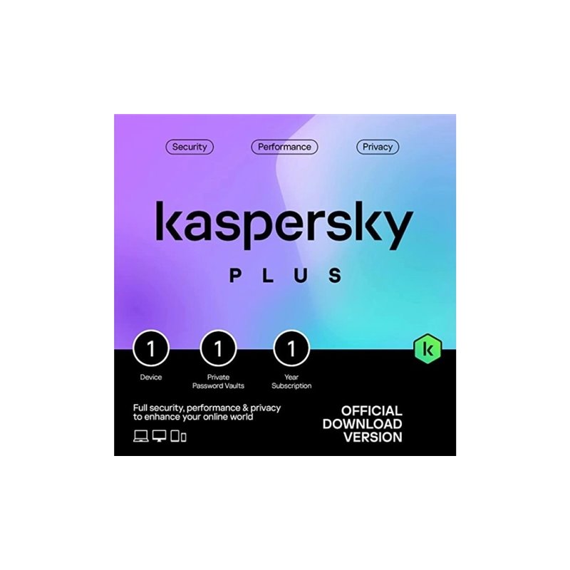 Kaspersky Plus | 1 Apparaat | 1 Jaar | 2025 | Opvolger van Kaspersky Internet Security